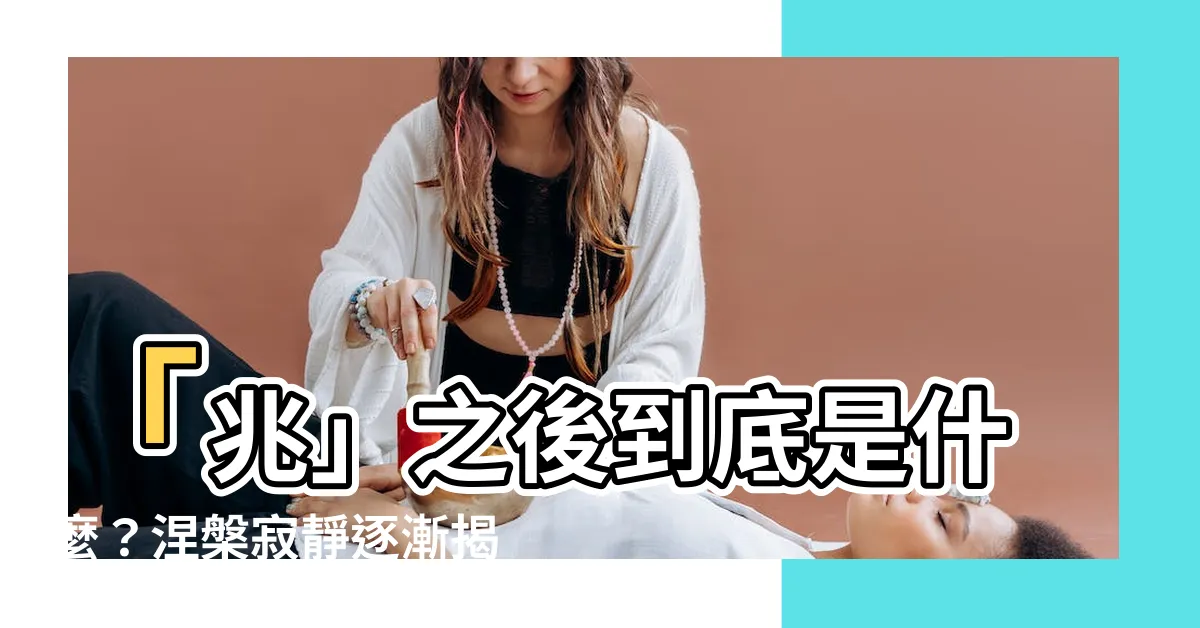 【兆在上去是什麼】「兆」之後到底是什麼？涅槃寂靜逐漸揭開神秘面紗！