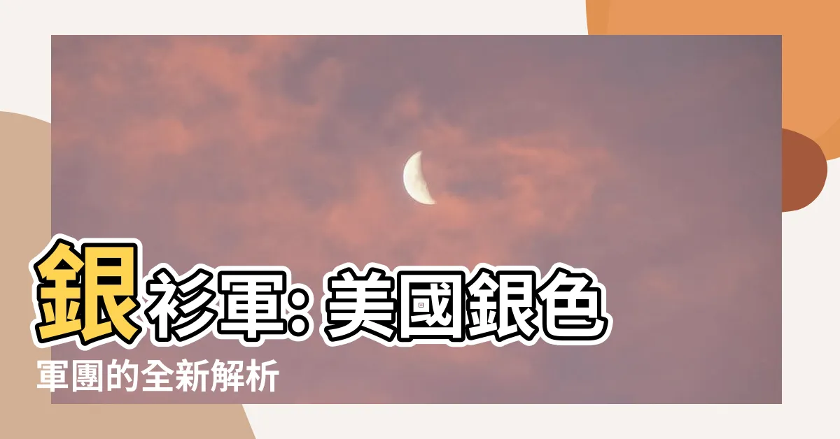 【銀衫軍】銀衫軍: 美國銀色軍團的全新解析