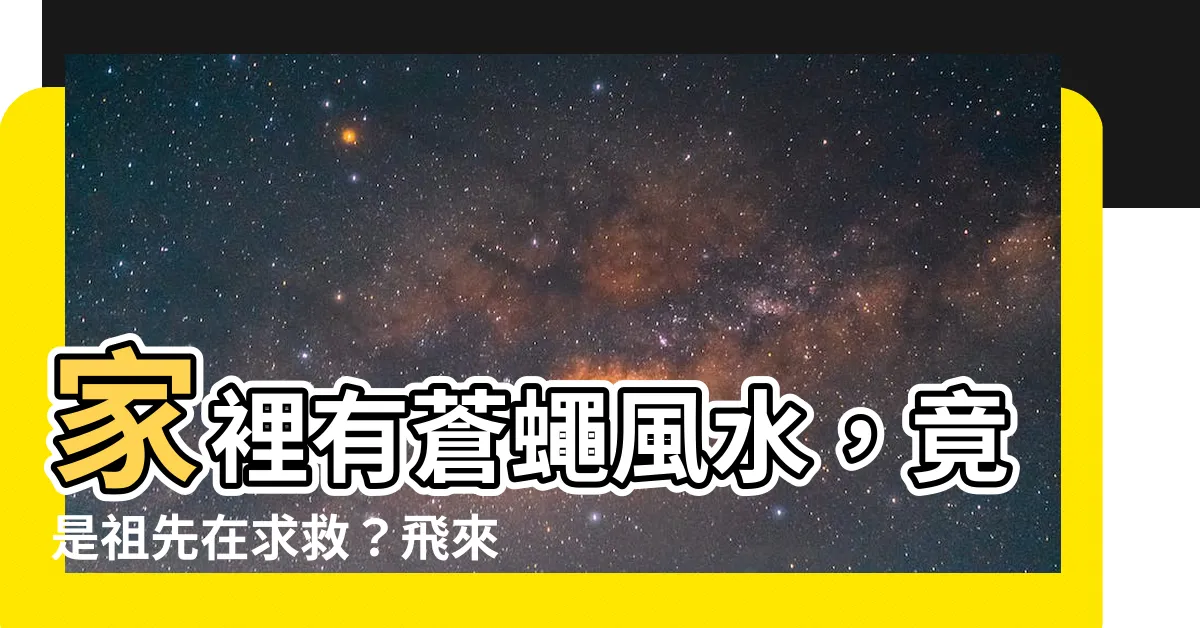 【家裡有蒼蠅風水】家裡有蒼蠅風水，竟是祖先在求救？飛來飛去代表什麼，快檢測！