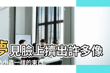 【夢見臉上擠出白色蟲子】夢見臉上擠出許多像白色小蟲一樣的東西 |夢見臉上擠出很多蟲子 |夢見臉上有白色的蟲子 |