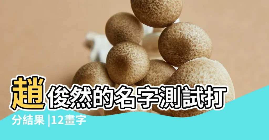 趙俊然的名字測試打分結果 |12畫字名字 |字開頭的男孩名字推薦 |【趙俊然.五行】
