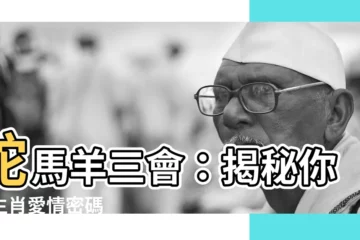 【蛇馬羊三會】蛇馬羊三會：揭秘你的生肖愛情密碼