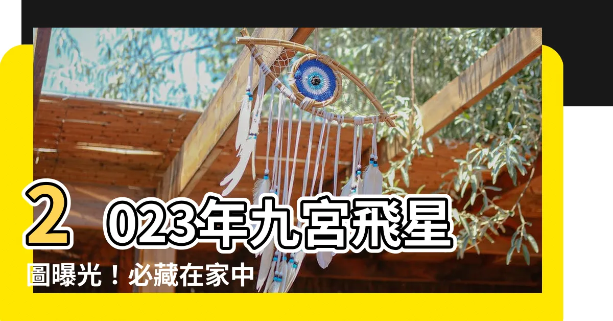 【2023年九宮飛星圖＋風水擺位】2023年九宮飛星圖曝光！必藏在家中風水位，讓你財運旺到翻