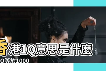 【1q意思香港】香港1Q意思是什麼？1Q等於1000港幣嗎？