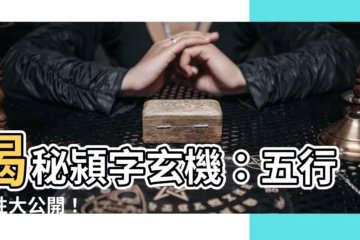 【潁五行】揭秘潁字玄機：五行屬性大公開！