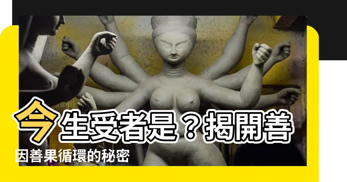 【今生受者是】今生受者是？揭開善因善果循環的秘密