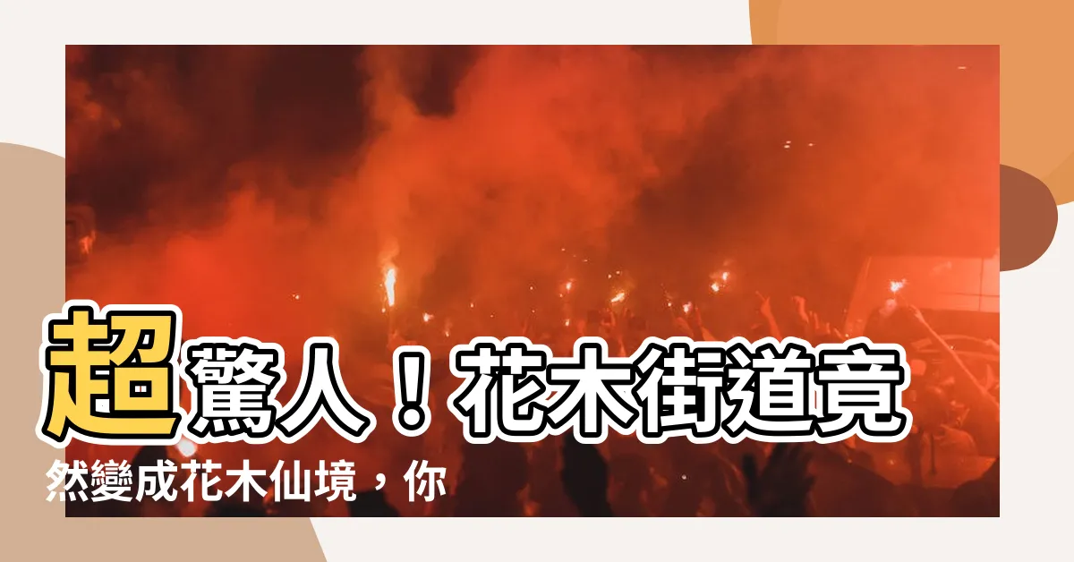【花木】超驚人！花木街道竟然變成花木仙境，你絕對無法想像！