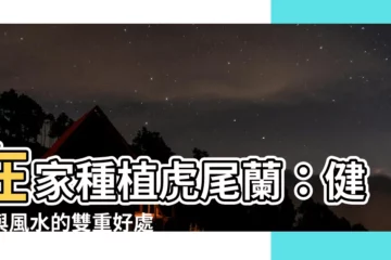 【家裡種虎尾蘭】在家種植虎尾蘭：健康與風水的雙重好處