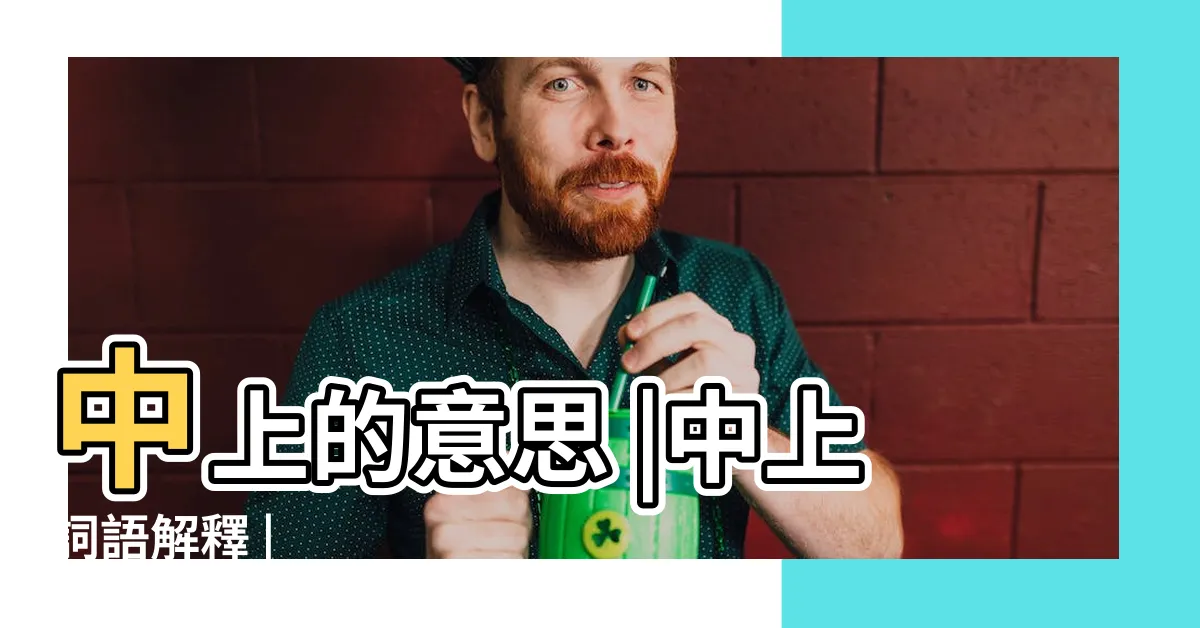 【中上意思】中上的意思 |中上詞語解釋 |