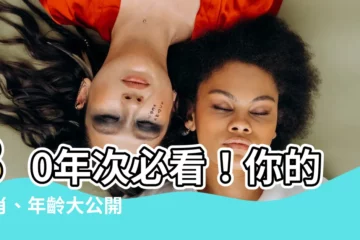 【80年次生肖】80年次必看！你的生肖、年齡大公開