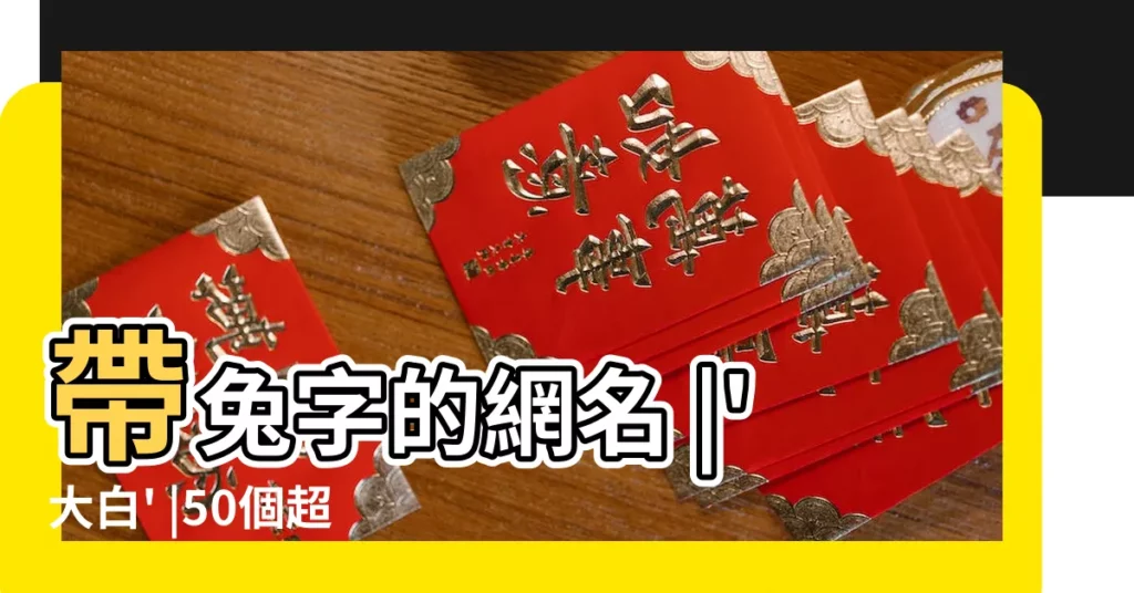 帶兔字的網名 |'大白' |50個超可愛的網名暱稱 |【和大白有關的暱稱】