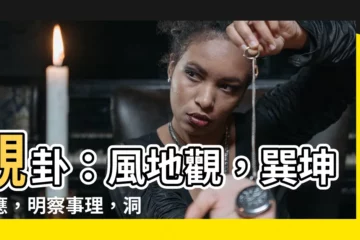 【巽坤】觀卦：風地觀，巽坤相應，明察事理，洞悉吉凶