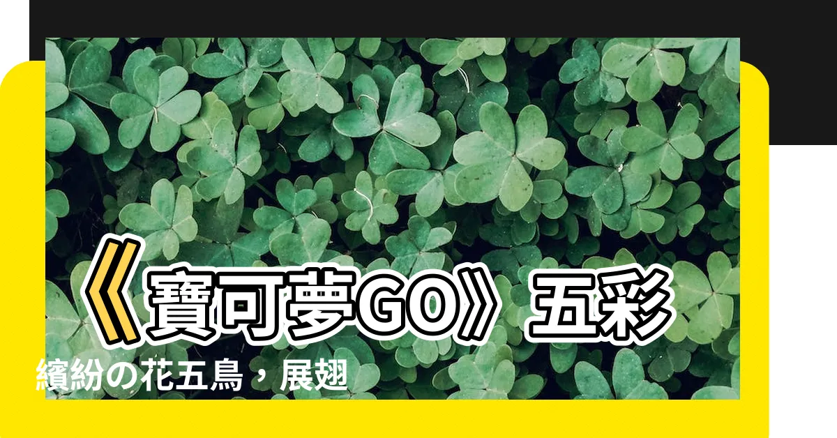 【花五鳥】《寶可夢GO》五彩繽紛の花五鳥，展翅飛翔大放送！