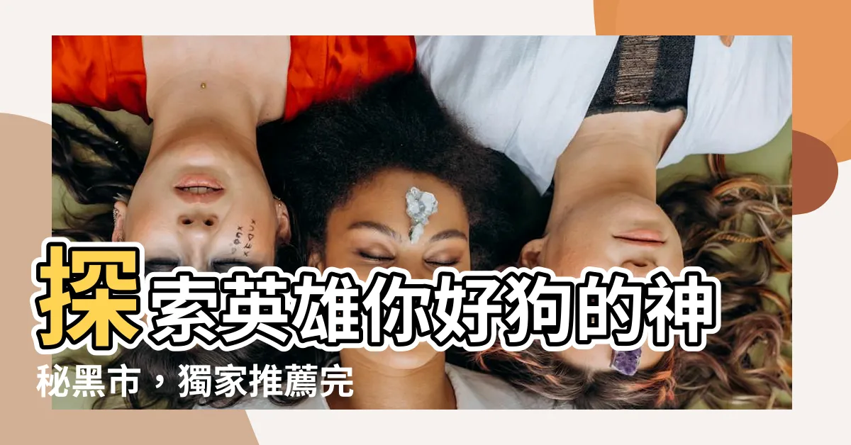 【英雄你好狗 黑市】探索英雄你好狗的神秘黑市，獨家推薦完整購物攻略！