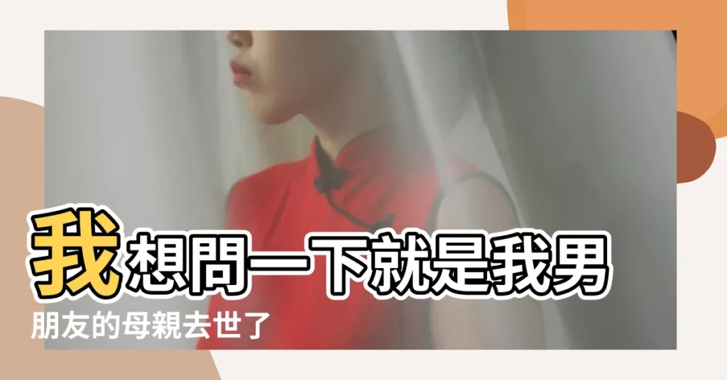 我想問一下就是我男朋友的母親去世了 |男朋友的母親剛去世 |男朋友的媽媽去世了 |【男的能到自己母親去世】