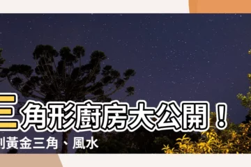 【三角形廚房】三角形廚房大公開！規劃黃金三角、風水禁忌一次搞懂