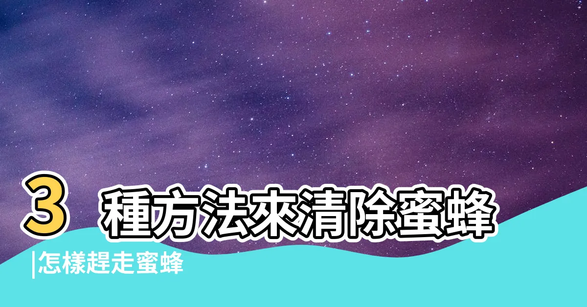 【蜜蜂怎麼趕走】3種方法來清除蜜蜂 |怎樣趕走蜜蜂 |從家裡趕走蜜蜂的實用方法 |
