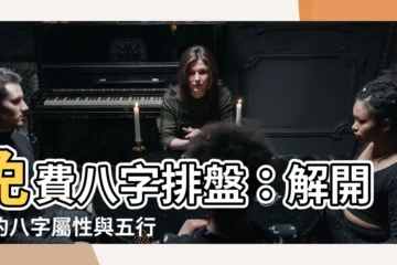 【八字屬】免費八字排盤：解開你的八字屬性與五行奧秘