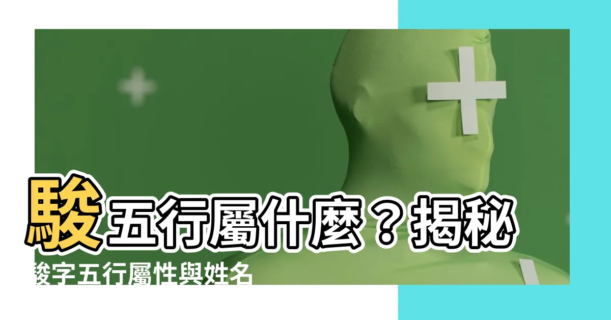 【駿五行】駿五行屬什麼？揭秘駿字五行屬性與姓名含義