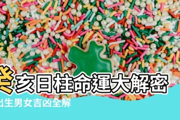 【癸亥 日柱】癸亥日柱命運大解密！出生男女吉凶全解析