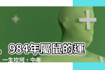 【1984年屬鼠】1984年屬鼠的運勢：一生坎坷，中年運勢轉好