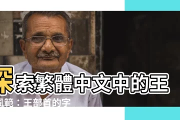 【王部首的字繁體】探索繁體中文中的王者風範：王部首的字揭開其神秘面紗