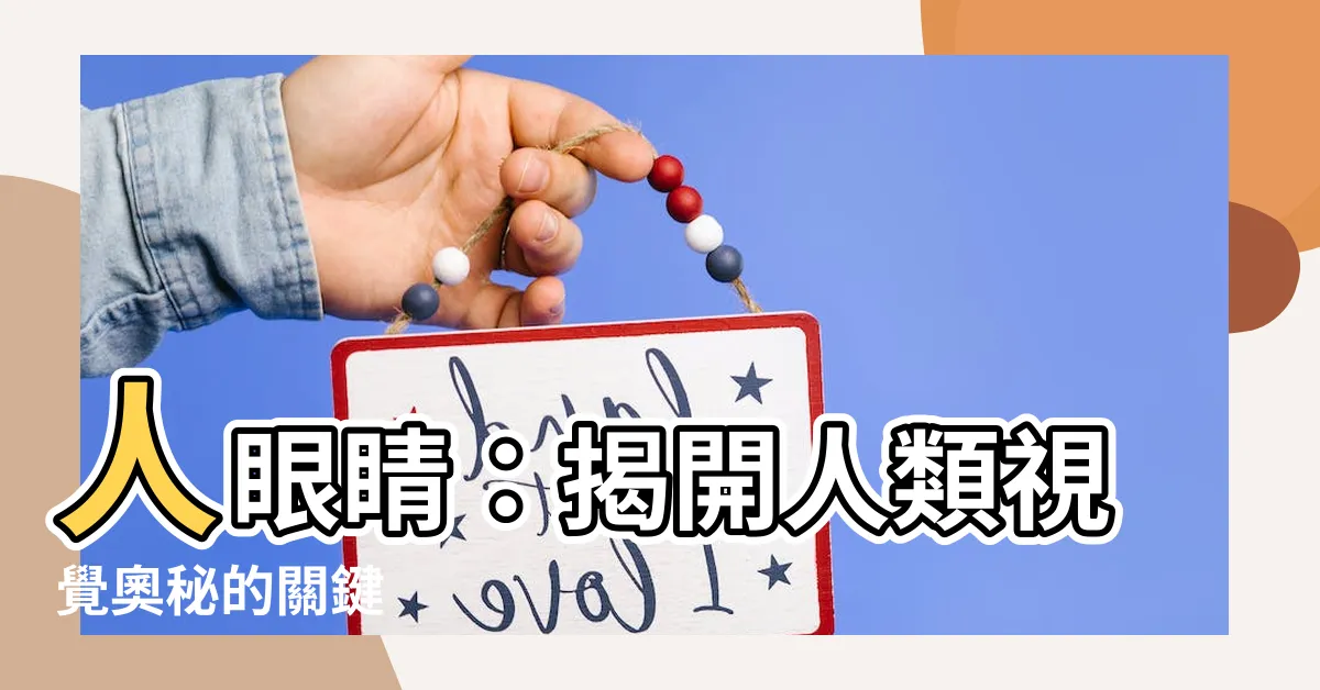【人眼睛】人眼睛：揭開人類視覺奧秘的關鍵