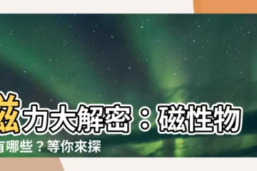 【磁性物質有哪些】磁力大解密：磁性物質有哪些？等你來探索！