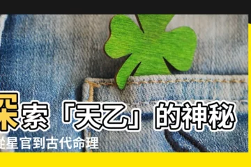 【天乙】探索「天乙」的神秘：從星官到古代命理
