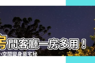 【房間客廳】房間客廳一房多用！讓小空間變身豪宅秘密就在這裡！