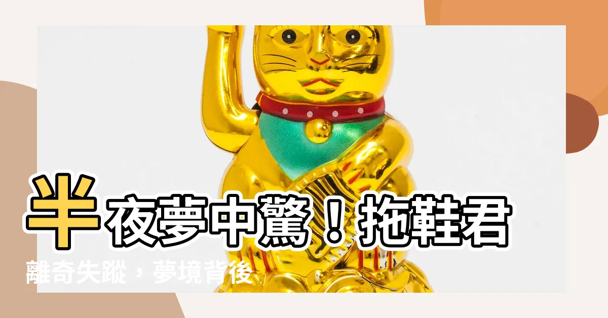 【夢見拖鞋不見】半夜夢中驚！拖鞋君離奇失蹤，夢境背後隱藏著什麼？