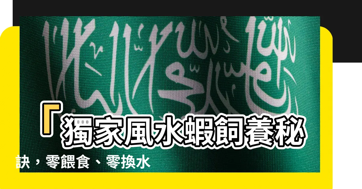 【風水蝦】「獨家風水蝦飼養秘訣，零餵食、零換水，輕鬆養到3倍壽命！」