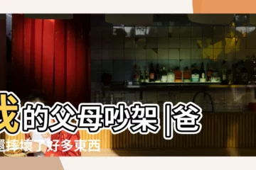 【跟父母吵架摔壞東西】我的父母吵架 |爸爸還摔壞了好多東西呢 |在父母吵架 |