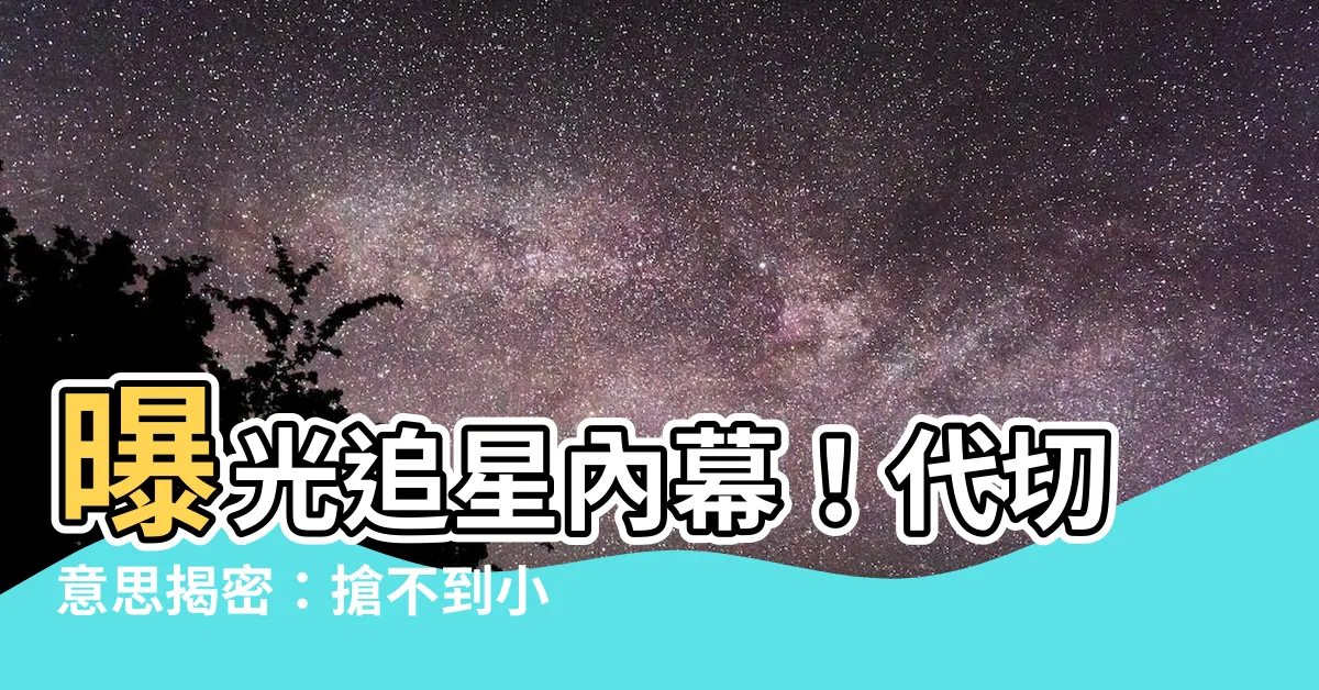 【代切 意思】曝光追星內幕！代切意思揭密：搶不到小卡的秘密武器