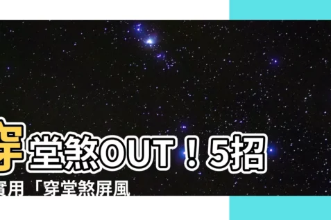 【穿堂煞屏風設計】穿堂煞OUT！5招超實用「穿堂煞屏風設計」讓家好運又美觀
