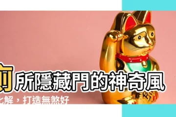 【廁所隱藏門風水】廁所隱藏門的神奇風水化解，打造無煞好宅