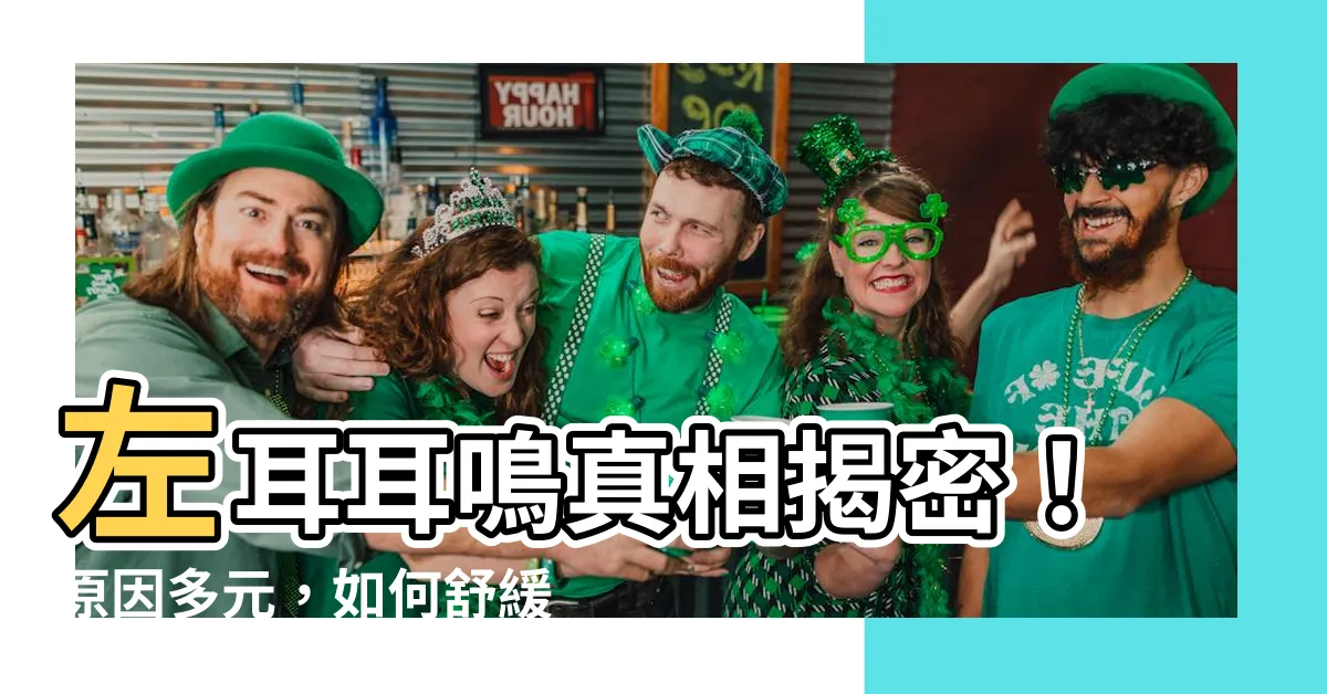 【左耳耳鳴】左耳耳鳴真相揭密！原因多元，如何舒緩症狀一手get