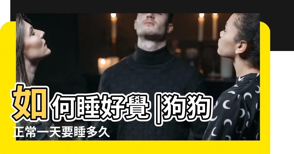 【狗睡覺時間】如何睡好覺 |狗狗正常一天要睡多久 |小時做這些事 |