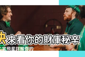 【二宮飛星】快來看你的財庫秘辛！二宮飛星詳解你的潛在財富