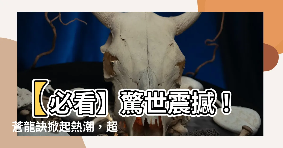 【蒼龍訣】【必看】驚世震撼！蒼龍訣掀起熱潮，超越「蒼蘭訣」信手拈來！