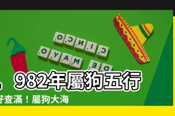 【1982五行屬什麼】1982年屬狗五行查好查滿！屬狗大海水命一生運勢全揭露