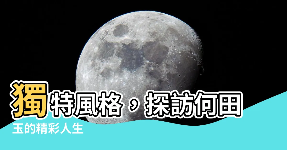 【何田玉】獨特風格，探訪何田玉的精彩人生