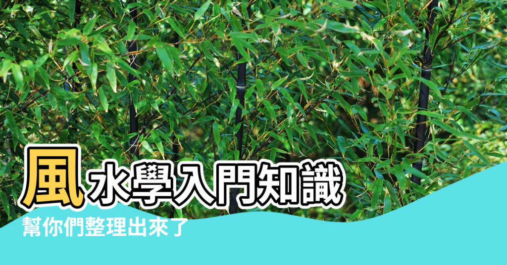 【風水學的內容】風水學入門知識 |幫你們整理出來了 |學習風水的幾個方向 |