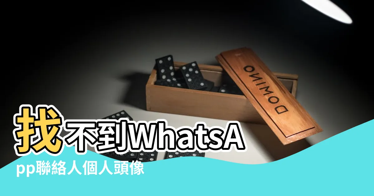 【沒有個人頭像】找不到WhatsApp聯絡人個人頭像的解決辦法