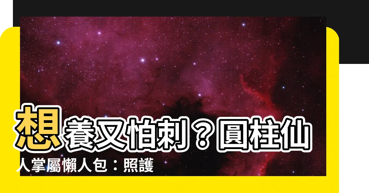 【圓柱仙人掌屬】想養又怕刺？圓柱仙人掌屬懶人包：照護、種植、花期指南