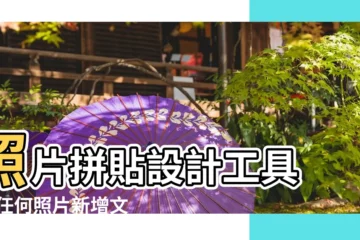 【設計説明繁體圖片】照片拼貼設計工具 |為任何照片新增文字做為快捷説明或引人注目的注釋 |繁體文字模板免費下載 |