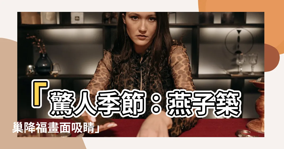 【燕子築巢季節】「驚人季節：燕子築巢降福畫面吸睛」