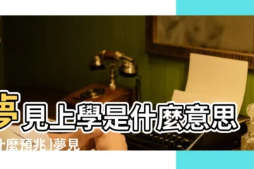 【周公解夢 夢見自己要去上學】夢見上學是什麼意思有什麼預兆 |夢見自己上學 |做夢夢見去上學好不好 |