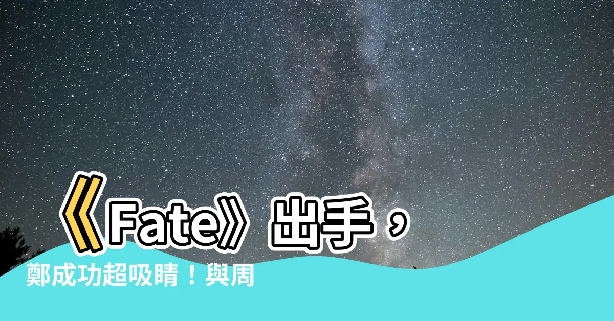 【鄭成功 fate】《Fate》出手，鄭成功超吸睛！與周瑜的「狗血」CP大受歡迎