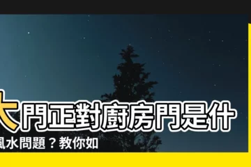 【大門對廚房門化解】大門正對廚房門是什麼風水問題？教你如何用6個妙招破解化解！